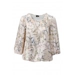 K-Design Blouse met 3/4 mouw met print W325